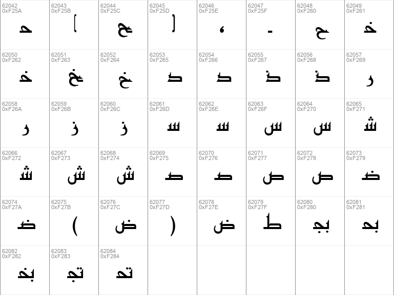download font khot arab aplikasi komputer