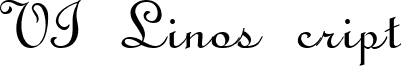 VI Linos cript vilinoscript.ttf