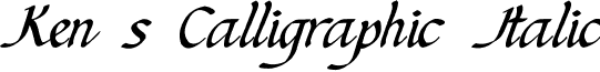 Ken's Calligraphic Italic kencall.ttf