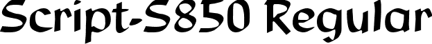 Script-S850 Regular script-s850-regular.ttf