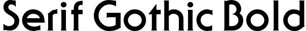 Serif Gothic Bold serifgothicbold.ttf