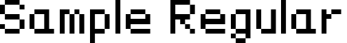 Sample Regular Sample_font_by_fleisch2.ttf