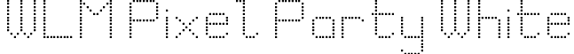 WLM Pixel Party White White Squares.ttf