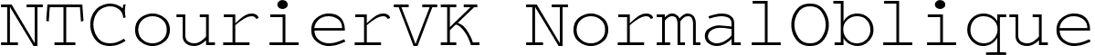 NTCourierVK NormalOblique NTCON__I.TTF