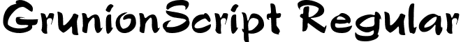GrunionScript Regular grunionscript.ttf