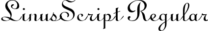 LinusScript Regular linusscriptregular.ttf