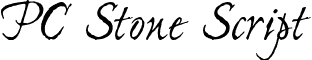 PC Stone Script pcstonescript.ttf