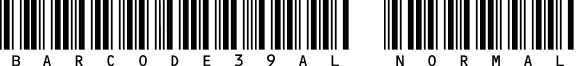 Barcode39AL Normal Barcode3.ttf