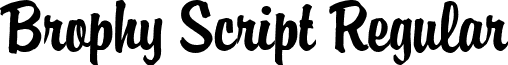 Brophy Script Regular BrophyScript.ttf