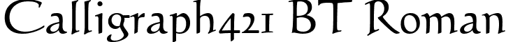 Calligraph421 BT Roman Calligraphic421BT.ttf