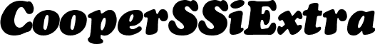 Cooper SSi Extra CooperSSiExtraBlackItalic.ttf