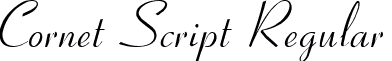 Cornet Script Regular CornetScript.ttf