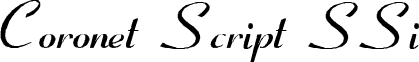 Coronet Script SSi CoronetScriptSSiItalic.ttf