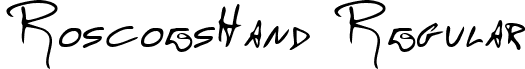 RoscoesHand Regular handwriting-markerroscoeshand-regular.ttf