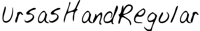 UrsasHand Regular handwriting-markerursashand-regular.ttf