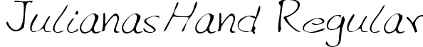 JulianasHand Regular handwriting-markerjulianashand-regular.ttf