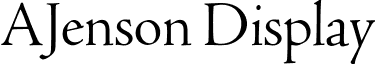 AJenson Display serif-romanajenson-display.ttf