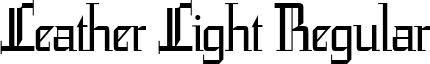 Leather Light Regular leatherlight.ttf