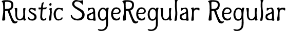 Rustic SageRegular Regular rusticsageregular.ttf