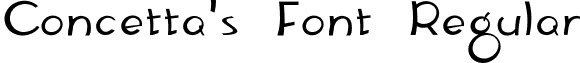 Concetta's Font Regular concetta'sfont.ttf