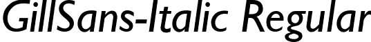 GillSans-Italic Regular GILLSAN3.ttf