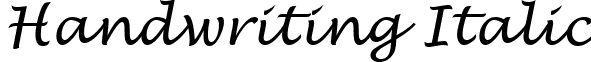 Handwriting Italic handw.ttf