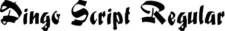 Dingo Script Regular DingoScript.ttf