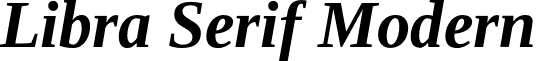 Libra Serif Modern LibraSerifModern-BoldItalic.otf