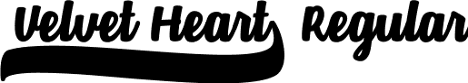 Velvet Heart* Regular Velvet Heart Font.ttf