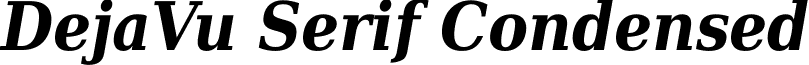 DejaVu Serif Condensed DejaVuSerifCondensed-BoldItalic.ttf