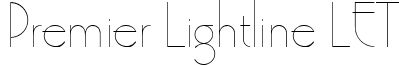 Premier Lightline LET premierlightlineletplain-1.0.ttf
