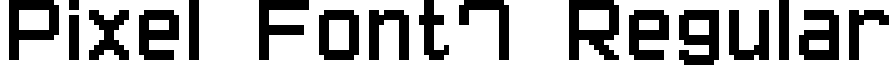 Pixel Font7 Regular pixel_font7.ttf