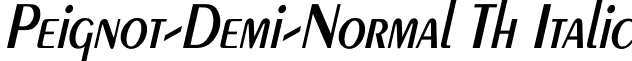 Peignot-Demi-Normal Th Italic peignot4.ttf