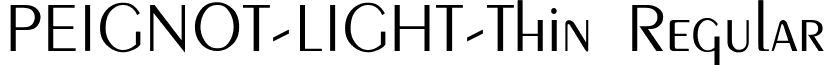 PEIGNOT-LIGHT-Thin Regular PEIGLITE.ttf