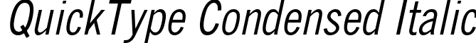 QuickType Condensed Italic QuickTypeCondensedItalic.ttf