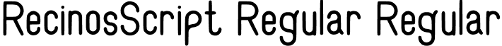 RecinosScript Regular Regular RecinosScript_Regular.ttf