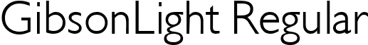GibsonLight Regular gibsonlight-regular.ttf