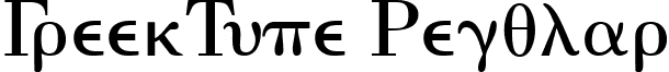 GreekType Regular greektype-regular.ttf