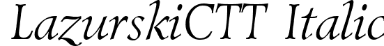 LazurskiCTT Italic LZR46__C.ttf