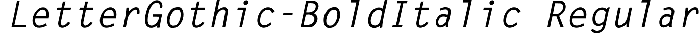 LetterGothic-BoldItalic Regular letterg1.ttf