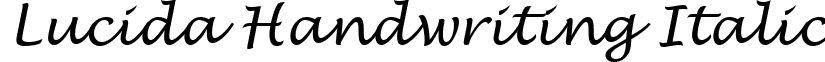 Lucida Handwriting Italic LucidaHandwritingItalic.ttf