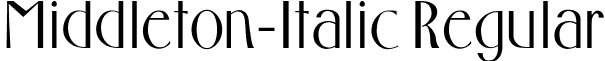 Middleton-Italic Regular middleton-italic.ttf