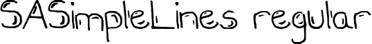 SASimpleLines regular sa_simple_lines.ttf