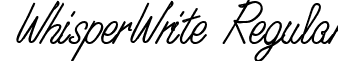 WhisperWrite Regular CW.ttf