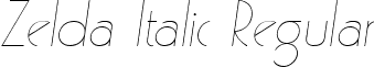 Zelda Italic Regular ZeldaItalic.ttf
