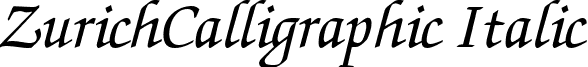 ZurichCalligraphic Italic ZURICHCI.ttf