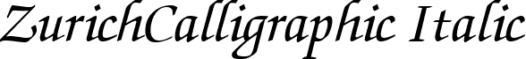 ZurichCalligraphic Italic ZurichCalligraphic Italic.ttf