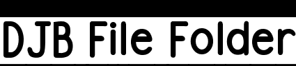 DJB File Folder DJB File Folder Labels.otf