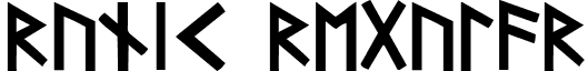 Runic Regular runic.ttf