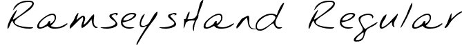 RamseysHand Regular handwriting-markerramseyshand-regular.ttf